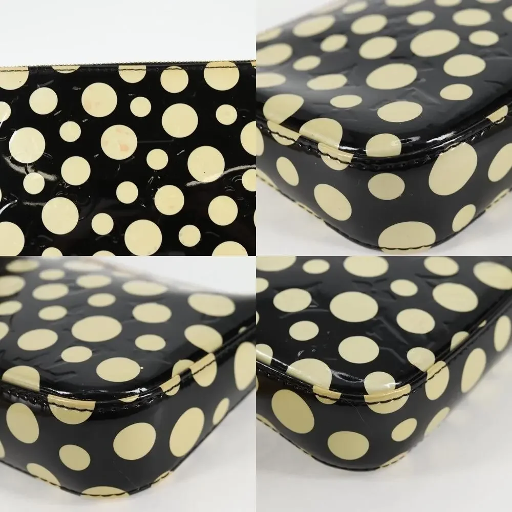 Louis Vuitton Monogram Vernis Yayoi Kusama Pochette Accessoires Pouch Black